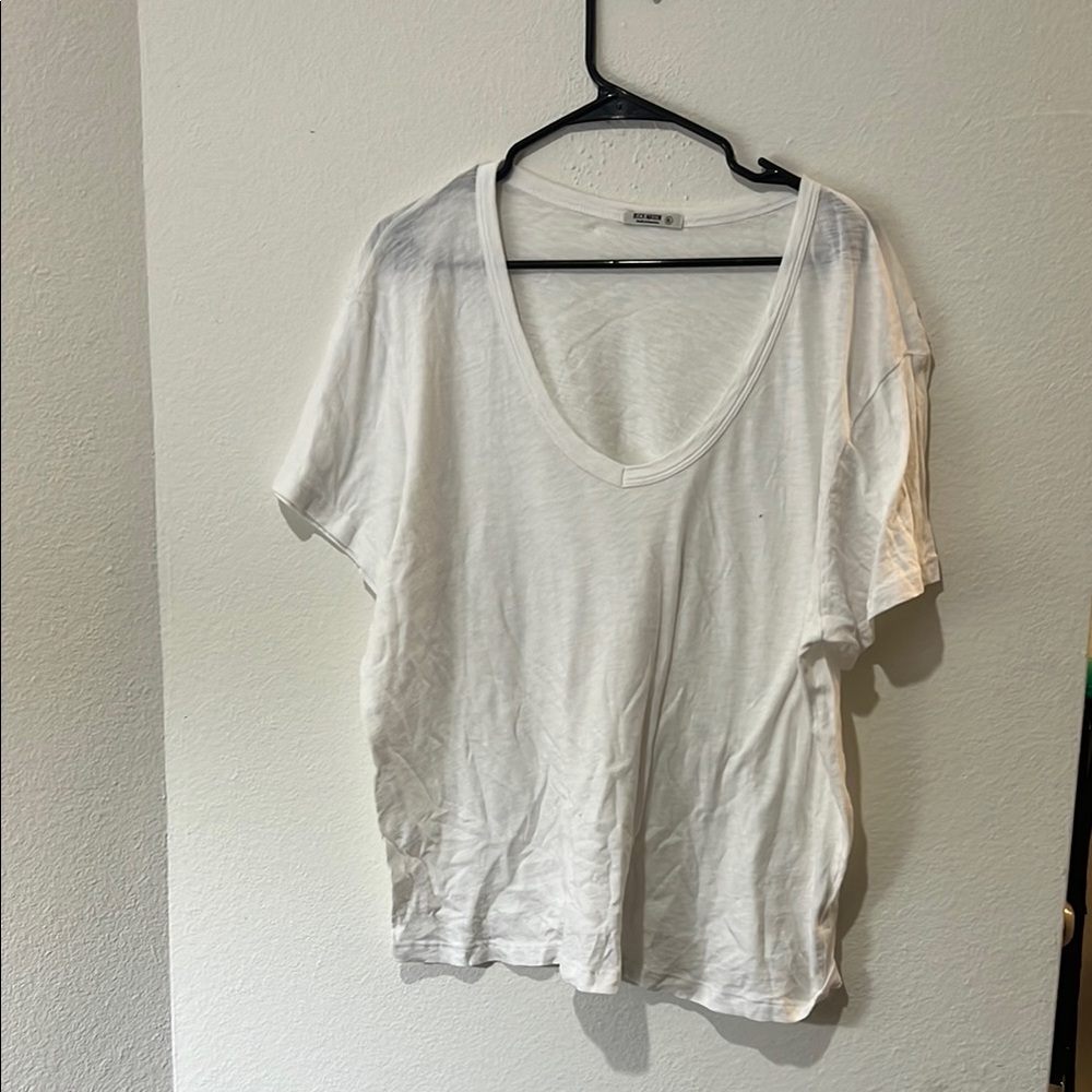 Buck Mason Cream Relaxed Short Sleeve Tee